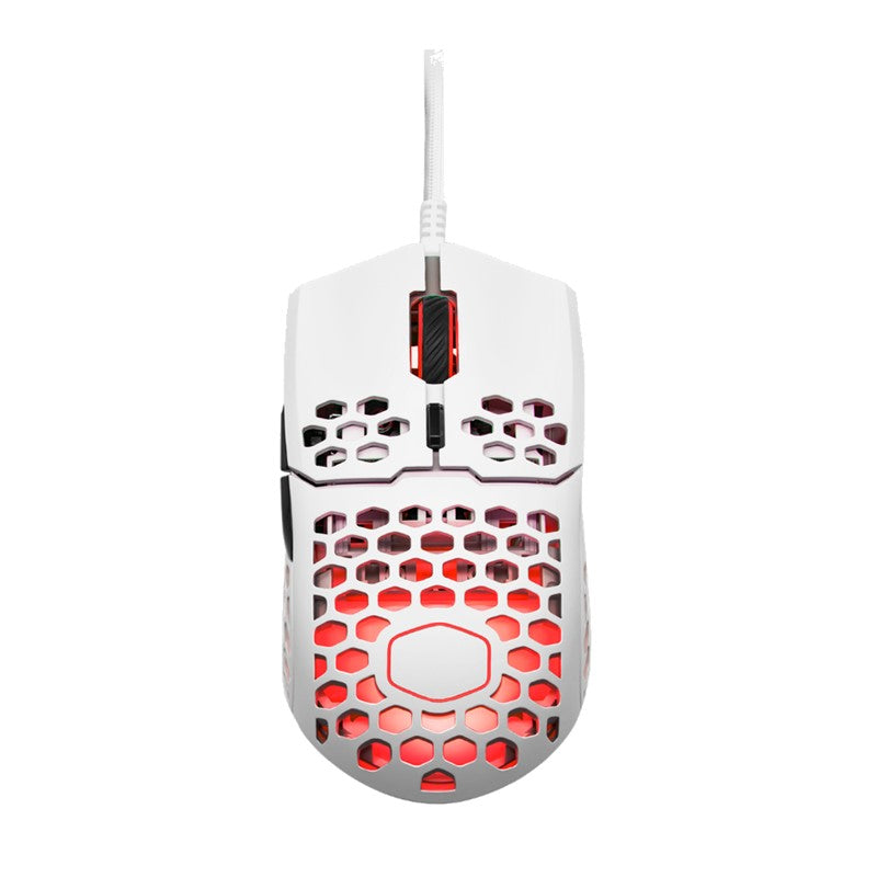 Cooler Master MM711 White 60G RGB Gaming Mouse with Lightweight Honeycomb Shell, 16000 DPI Optical Sensor