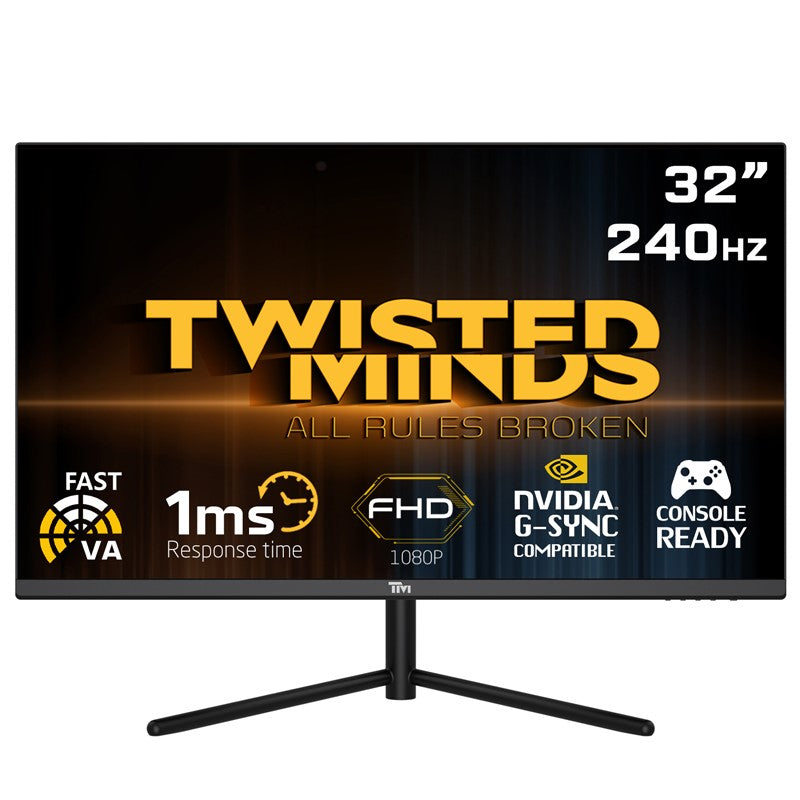 Twisted Minds 32 ,FHD ,240HZ ,VA, 1ms/HDR HDMI2.1 Gaming Monitor