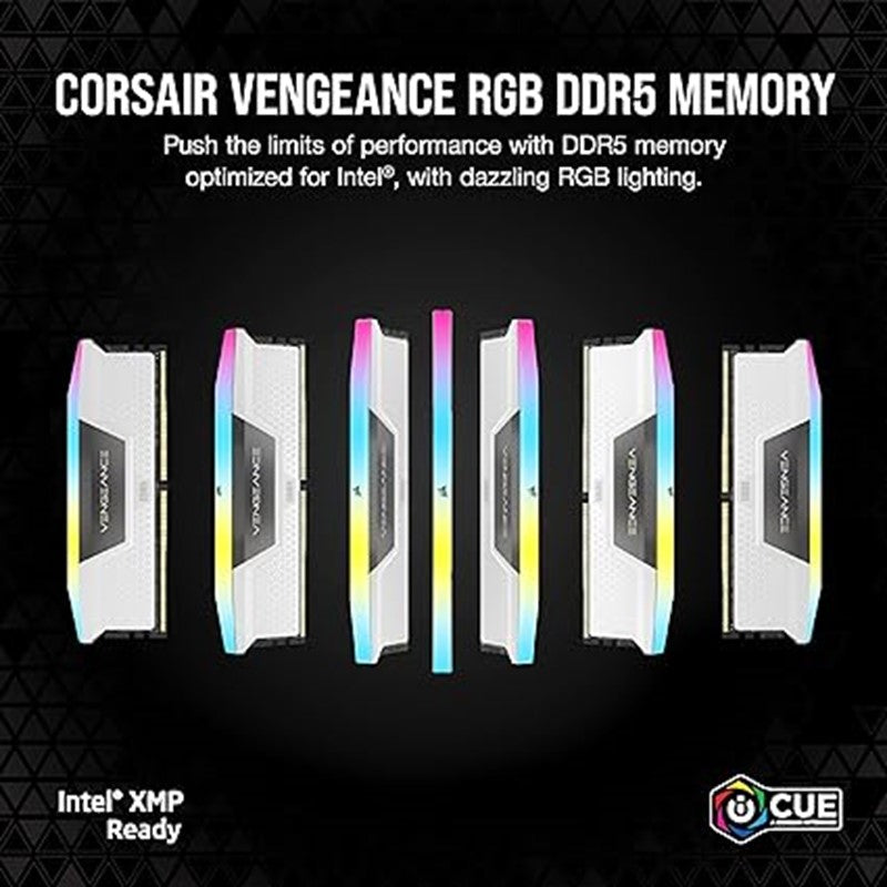 Corsair Vengeance RGB 5200MHz 32GB (2x16GB) White C40 (DDR5)